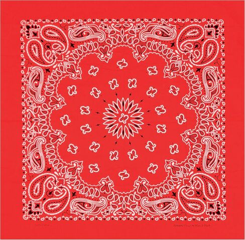 Mato & Hash Large Bandanas 27 x 27 | Versatile Biker Rags | Classic Paisley Bandana Pattern in Saudi Arabia