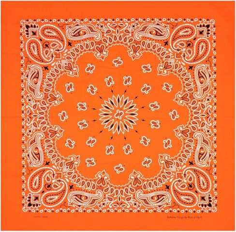 Mato & Hash Large Bandanas 27 x 27 | Versatile Biker Rags | Classic Paisley Bandana Pattern in Saudi Arabia