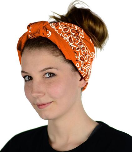 Mato & Hash Large Bandanas 27 x 27 | Versatile Biker Rags | Classic Paisley Bandana Pattern in Saudi Arabia