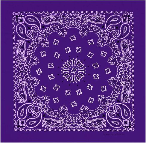 Mato & Hash Large Bandanas 27 x 27 | Versatile Biker Rags | Classic Paisley Bandana Pattern in Saudi Arabia