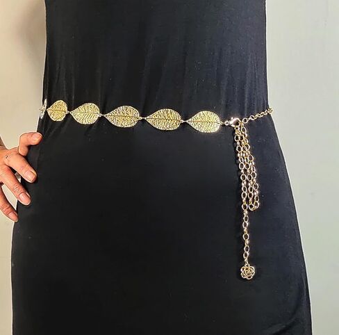 Liutufy Adjustable Leaf Waist Chain for Women in Kuwait