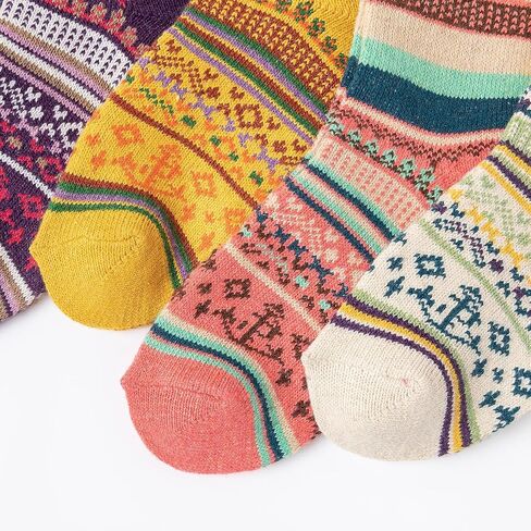 GLCMXMART wool socks for women, warm thermal thick winter socks for women cold weather, gift for women her in Kuwait