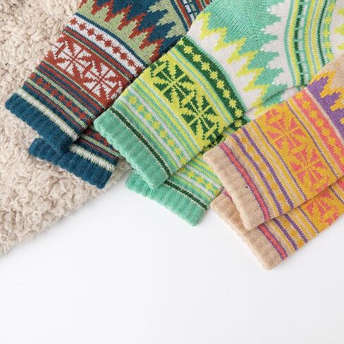 GLCMXMART wool socks for women, warm thermal thick winter socks for women cold weather, gift for women her in Kuwait