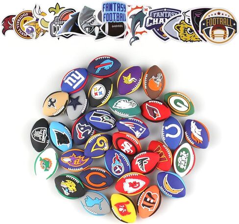 في اي كيو دبليو واي اي سي 25 قطعة من حلي تزيين احذية سنجر للاحذية كلوج، مع 50 قطعة/25 قطعة من ملصقات موسيقى تي اس للمراهقات، 32 قطعة من حلي حذاء كرة القدم مع ملصقات للاولاد in Kuwait