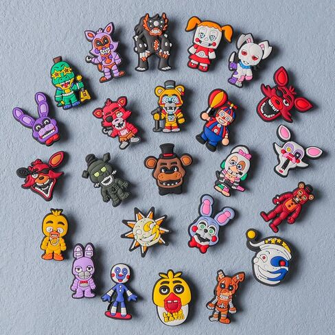 BAODE 24PCS Video Game Shoe Charms, Cute Cartoon Shoe Decoration Charms for Clog Shoes Wristband Boys Girls Adults Party Favor Gifts in Saudi Arabia