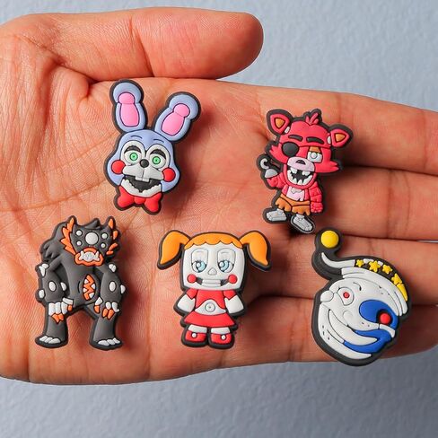 BAODE 24PCS Video Game Shoe Charms, Cute Cartoon Shoe Decoration Charms for Clog Shoes Wristband Boys Girls Adults Party Favor Gifts in Saudi Arabia