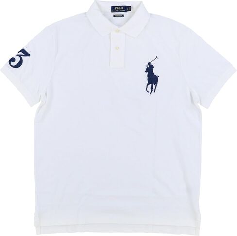 قميص بولو رجالي من Polo RL Big Pony مخصص بقصة ضيقة - أزرق فاتح in Saudi Arabia