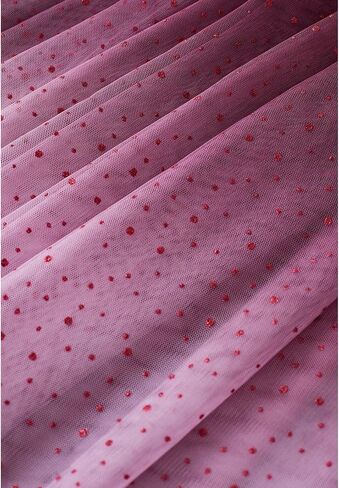 CHICWISH Women's Purple/Burgundy/Pink Festive Sparkle Ombre Tulle Midi Skirt in Saudi Arabia