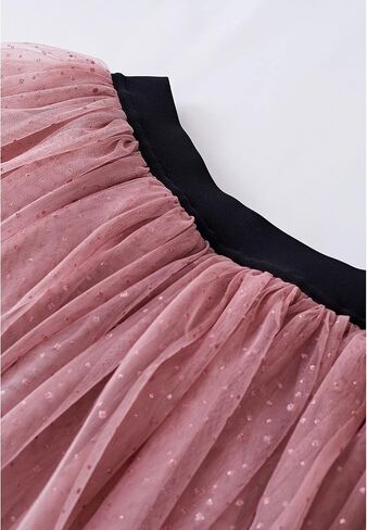 CHICWISH Women's Purple/Burgundy/Pink Festive Sparkle Ombre Tulle Midi Skirt in Saudi Arabia