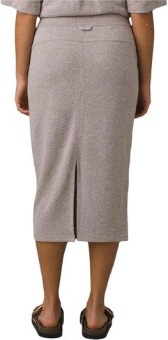 prAna Living LLC Women's Standard prAna Cozy Up Midi Skirt, Oatmeal Heather, XSmall in Saudi Arabia