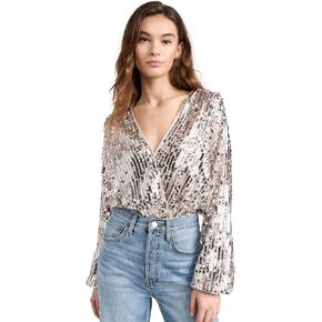En Saison Women's Amelia Sequin Thong Bodysuit in Saudi Arabia