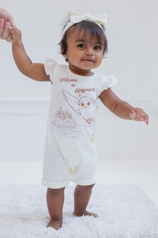 Harry Potter Hedwig Owl French Terry Romper and Headband Newborn to Toddler in Saudi Arabia