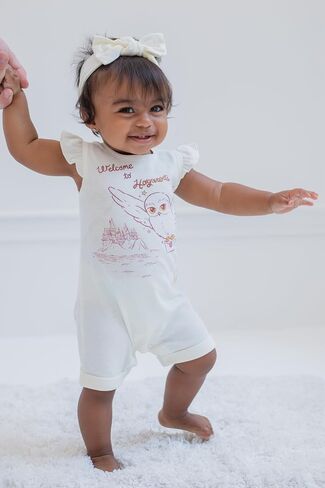 Harry Potter Hedwig Owl French Terry Romper and Headband Newborn to Toddler in Saudi Arabia