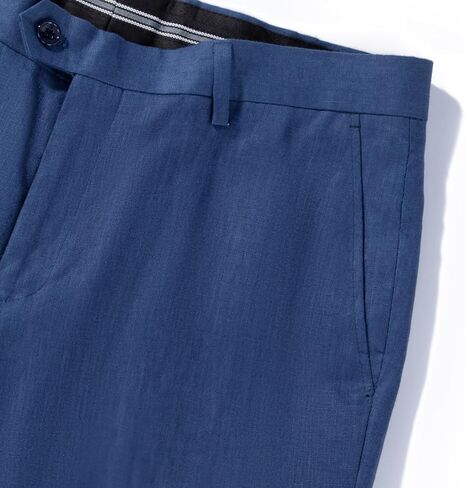 1PA1 بنطال فستان كتان صيفي للرجال بقصة ضيقة لحفلات الزفاف التجارية in Kuwait