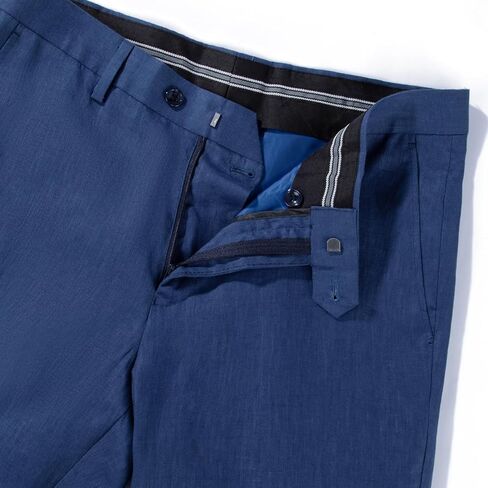 1PA1 بنطال فستان كتان صيفي للرجال بقصة ضيقة لحفلات الزفاف التجارية in Kuwait