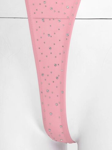 بدلة Mufeng النسائية المثيرة بدون أكمام ذات قصة عالية للحفلات مع ملابس نوم من حجر الراين in Kuwait