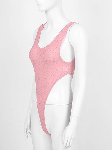 بدلة Mufeng النسائية المثيرة بدون أكمام ذات قصة عالية للحفلات مع ملابس نوم من حجر الراين in Kuwait