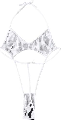 ZUYPSK Women's Mini Sling Shot Lingerie Micro Bikini Set Halter One-Piece Teddy Thong Bodysuit Swimwear in Saudi Arabia