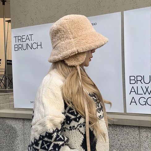 VIEWLAP قبعة دلو من الصوف الناعم 3 ألوان in Kuwait