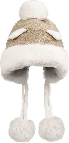 CLAPE Fur Trapper Hat Winter Furry Russian Cap Womens Pom Pom Beanie Hat Pompom Snow Hats Ski Cap Chunky Baggy Hat in Saudi Arabia