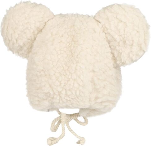 Cute Plush Bear Ear Hat Women Girls Faux Fur Winter Trapper Hat Trooper Soft Warm Animal Hat with Earflaps Windproof Ski Hat in Kuwait