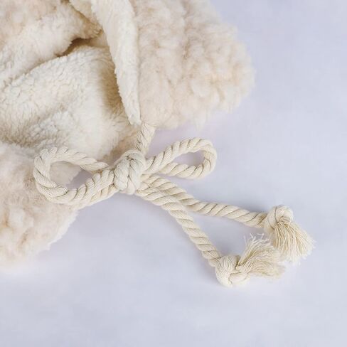 Cute Plush Bear Ear Hat Women Girls Faux Fur Winter Trapper Hat Trooper Soft Warm Animal Hat with Earflaps Windproof Ski Hat in Kuwait