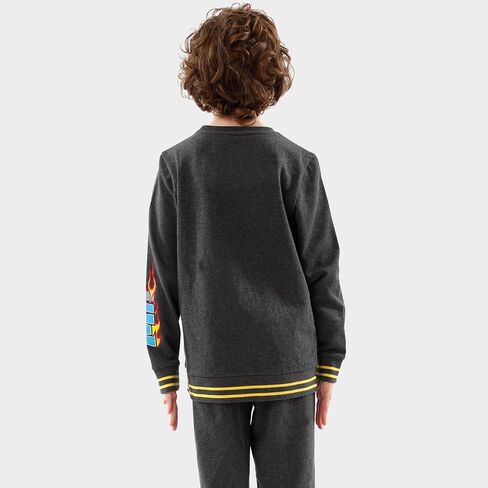 Hot Wheels Sweatshirt and Pants Set | Boys 2 Piece Outfit Set | Race Car Tracksuit For Kids | Ages 3 To 13 Years in Saudi Arabia