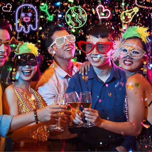 JieyueJewelry 6 قطع ماردي غرا زي الملحقات مجموعة ماردي غرا تتدلى الأقراط فو الفراء الساق تدفئة ريشة فاسيناتور عقال ماردي غرا الخرز القلائد للنساء والفتيات in Kuwait