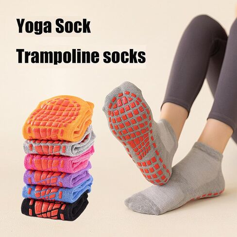 Habselikob Pilates Grip Socks Woman Yoga Socks Non Slip Socks for Pilates, Pure Barre, Hospital, Trampoline Christmas Gift in Saudi Arabia