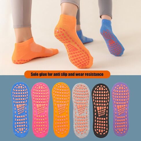 Habselikob Pilates Grip Socks Woman Yoga Socks Non Slip Socks for Pilates, Pure Barre, Hospital, Trampoline Christmas Gift in Saudi Arabia
