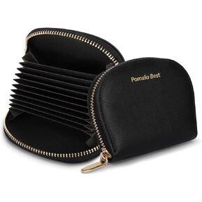 Pomelo Best Credit Card Holder for Women - RFID Blocking Small Wallet with Zipper Pocket in Kuwait