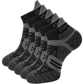 Toes&Feet Men's Anti Odor Quick-Dry Cushion Low-Cut Compression Running Socks in Kuwait