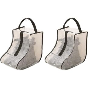 Clzemo 2pack Boot Storage Bag for Household Use, Transparent Moisture-Proof Organizer for Tall/Short Boots, Portable Waterproof Travel Shoe Bag Western Boots Protective Cover