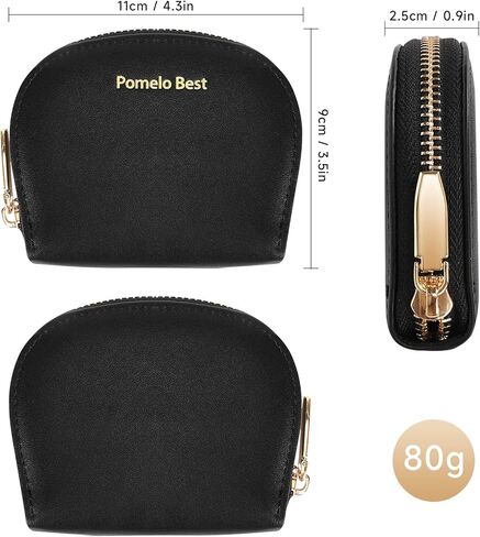 Pomelo Best Credit Card Holder for Women - RFID Blocking Small Wallet with Zipper Pocket in Kuwait