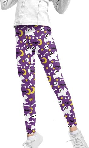 Wanyint Spiders Web Print Girls's Sport Legging Christmas Festival Decoration in Saudi Arabia