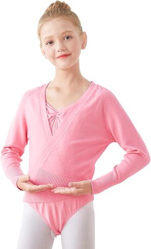 Phoeswan Kids Girl's Ballet Sweater Cardigan Ballet Warm Up Active Sweaters for Leotards in Kuwait