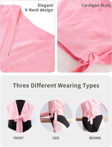 Phoeswan Kids Girl's Ballet Sweater Cardigan Ballet Warm Up Active Sweaters for Leotards in Kuwait