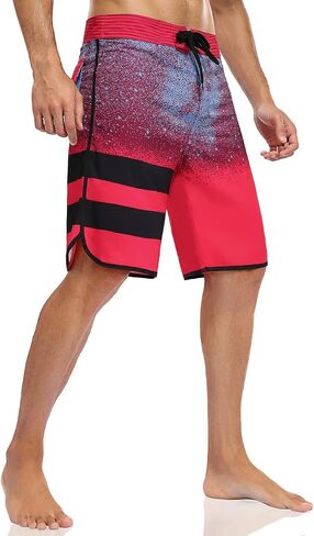 Nonwe Men's Swim Trunks Quick Dry Water Sports Beach Board Shorts with Liner in Kuwait