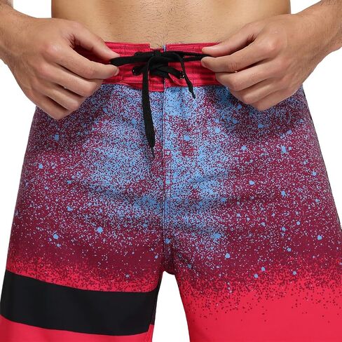 Nonwe Men's Swim Trunks Quick Dry Water Sports Beach Board Shorts with Liner in Kuwait