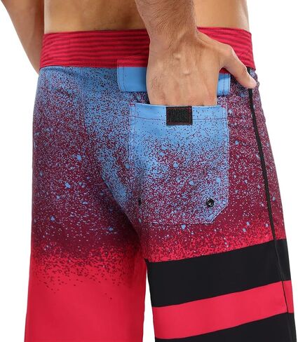Nonwe Men's Swim Trunks Quick Dry Water Sports Beach Board Shorts with Liner in Kuwait