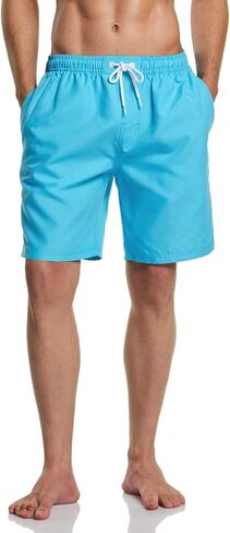 ATHLIO Men's 11 Inches Swim Trunks, Quick Dry Beach Board Shorts, Bathing Suits with Inner Mesh Lining and Pocket in Kuwait