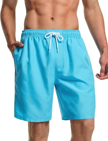 ATHLIO Men's 11 Inches Swim Trunks, Quick Dry Beach Board Shorts, Bathing Suits with Inner Mesh Lining and Pocket in Kuwait