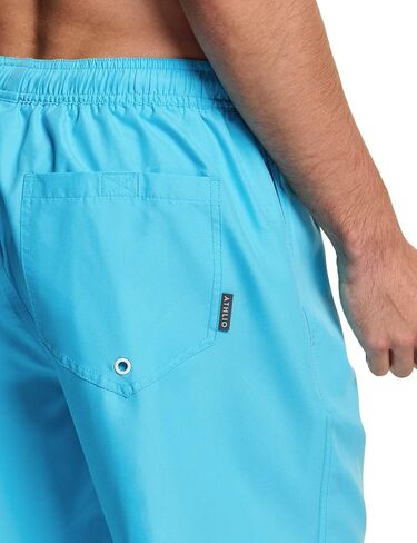 ATHLIO Men's 11 Inches Swim Trunks, Quick Dry Beach Board Shorts, Bathing Suits with Inner Mesh Lining and Pocket in Kuwait
