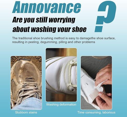 منظف الاحذية من فيزاليفت، مجموعة منظف الاحذية الرياضية، منظف الاحذية الرياضية مع فرشاة ومنشفة، مجموعة تنظيف الاحذية من الجلد السويدي in Kuwait
