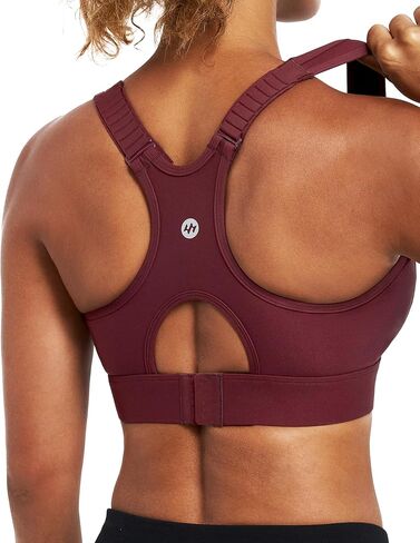Ewedoos Sports Bras for Women High Support Racerback High Impact Padded Sports Bra Large Bust for Workout Running Yoga in Kuwait