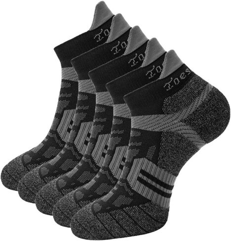 Toes&Feet Men's Anti Odor Quick-Dry Cushion Low-Cut Compression Running Socks in Kuwait