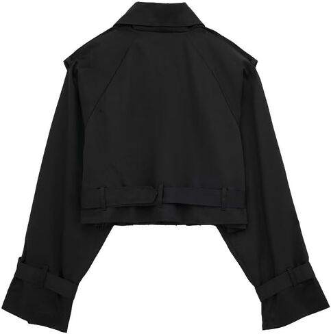 معاطف مطر نسائية من Gratoryna بأكمام طويلة وكلاسيكية وطية صدر مزدوجة ومعطف خارجي مع حزام in Kuwait