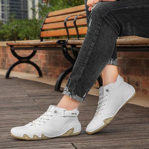 baobeijiadao Men's Beck Shoes Waterproof Non Slip High Top Chukka Boots Handmade Suede Caual Outdoor Sneakers in Kuwait
