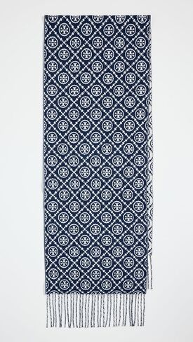 وشاح مستطيل كلاسيكي كبير الحجم للسيدات من Tory Burch in Saudi Arabia