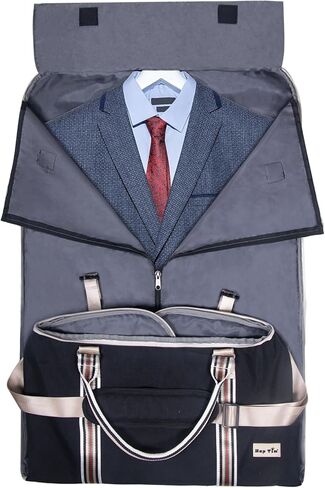 هاب تيم شنطة حمل للملابس من اجل رحلة خالية من التجاعيد، شنطة دفل متينة وانيقة للنساء والرجال، شنطة سفر 2 في 1 معلقة مقاومة للماء، اسود (GB-2302)، اخضر مينت, مينت جرين, حقائب سفر in Kuwait